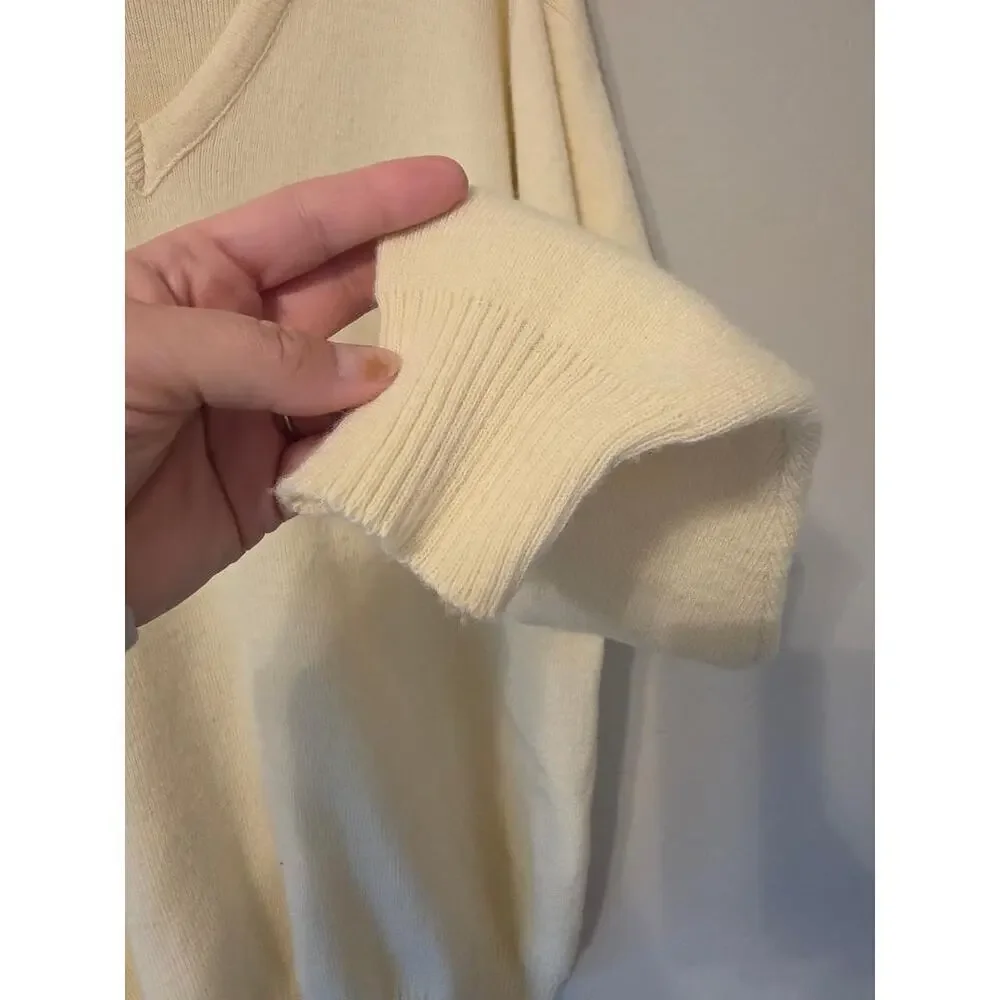 🍀 Vintage Blarney Castle Ireland Knit V-Neck Sweater | Made in Ireland | L